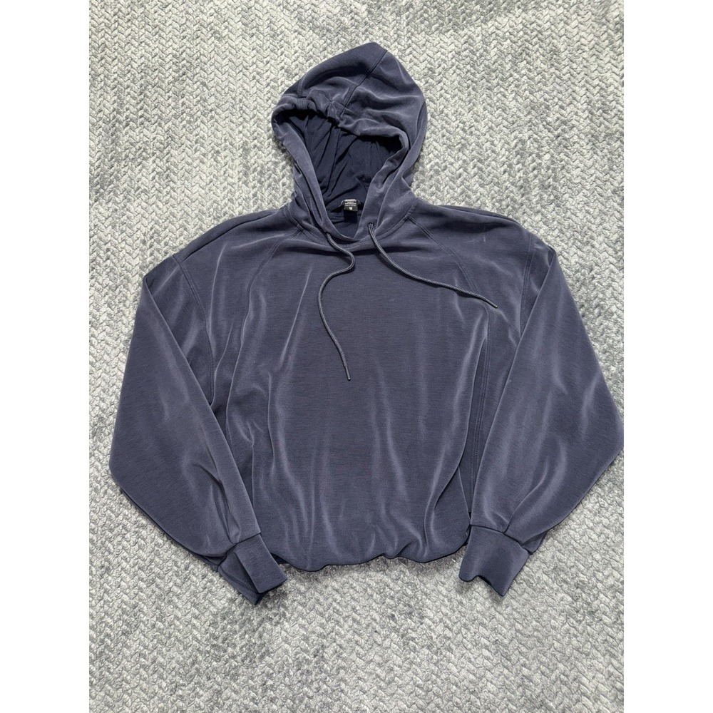 Athleta Seasoft Bubblehem Hoodie Gray Athleisure Comfort Athletic Size XSmall